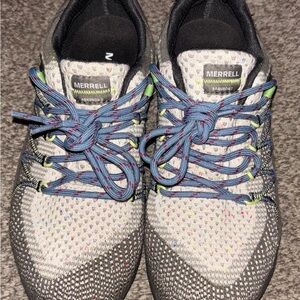 Merrell Bravada 2 black and gray mesh, blue lace women’s sneakers